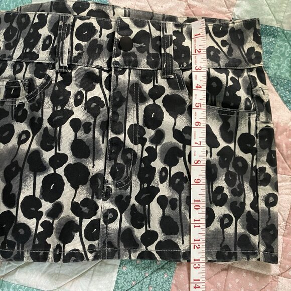 Cheap Monday Barbie Mini Skirt Womens S Leopard Print Floral Skate Emo Grunge - Picture 9 of 9